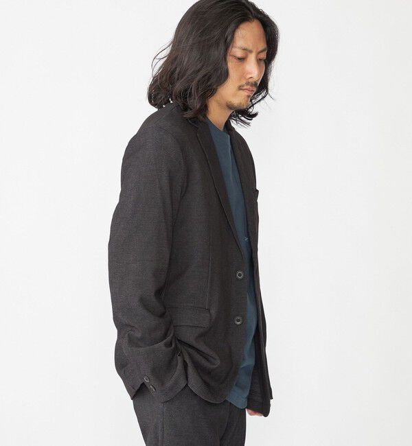 SHIPS「【WEB限定】SHIPS:〈手洗い可能〉デニムライク ストレッチ セットアップ（ジャケット＋パンツ）」|スーツ|