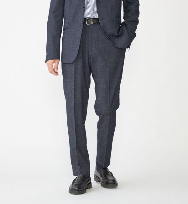 SHIPS「【WEB限定】SHIPS:〈手洗い可能〉デニムライク ストレッチ セットアップ（ジャケット＋パンツ）」|スーツ|