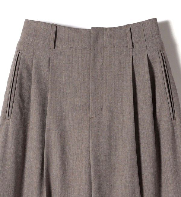 SHIPS for women「Wai＋:〈手洗い可能〉ウール混 2タック スラックス」|スラックス|