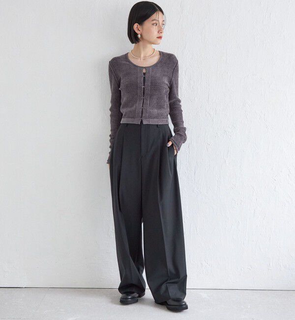 SHIPS for women「Wai＋:〈手洗い可能〉1/18ホック付 カーディガン」|カーディガン|