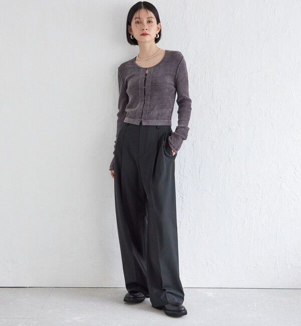 SHIPS for women「Wai＋:〈手洗い可能〉1/18ホック付 カーディガン」|カーディガン|