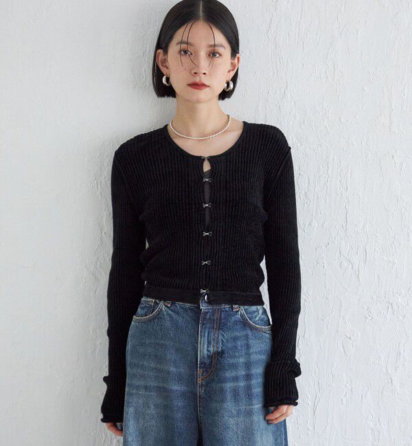 SHIPS for women「Wai＋:〈手洗い可能〉1/18ホック付 カーディガン」|カーディガン|