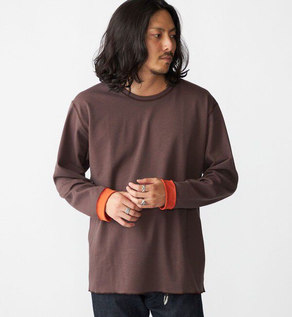 SHIPS「SHIPS: リバーシブル クルーネック 長袖 Tシャツ (ロンT)」|Tシャツ・カットソー|