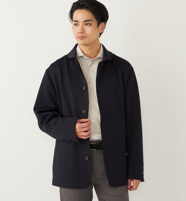 SHIPS Colors 「SHIPS Colors:〈洗濯機可能〉カット ジャケット」|その他|ネイビー