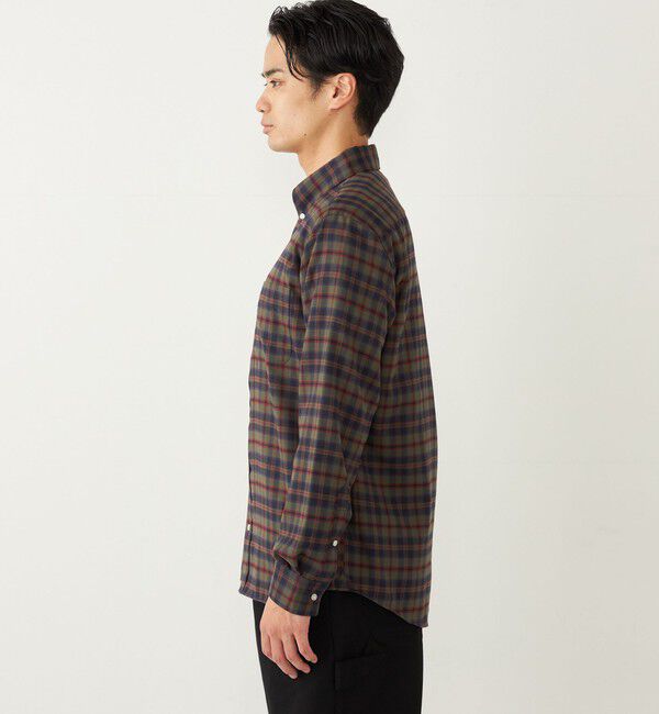 SHIPS Colors 「SHIPS Colors: 〈洗濯機可能〉ネル ボタンダウン シャツ」|シャツ・ブラウス|