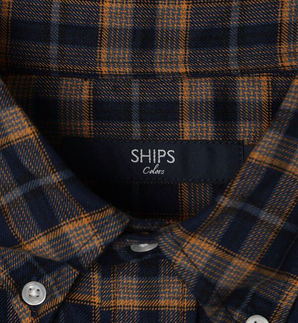 SHIPS Colors 「SHIPS Colors: 〈洗濯機可能〉ネル ボタンダウン シャツ」|シャツ・ブラウス|