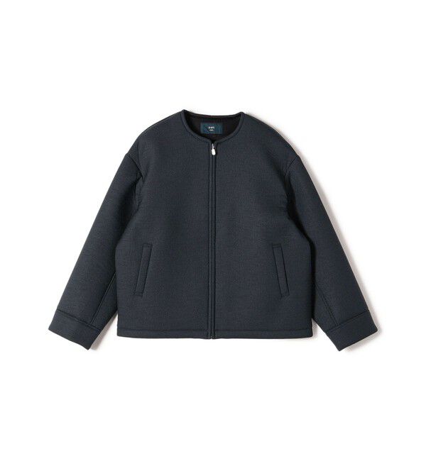 SHIPS Colors 「SHIPS Colors:ボンディング ノーカラー ジップ アウター」|ノーカラーコート|