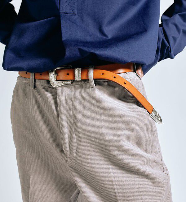 SHIPS「【WEB限定】SHIPS: ワンサイズフィット レザー ウエスタン ベルト」|ベルト|キャメル