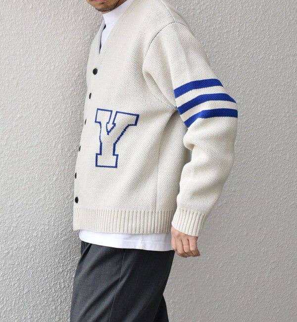 SHIPS any「【SHIPS any別注】sports wear:〈手洗い可能〉レタード ニット カーディガン◇」|カーディガン|ナチュラル