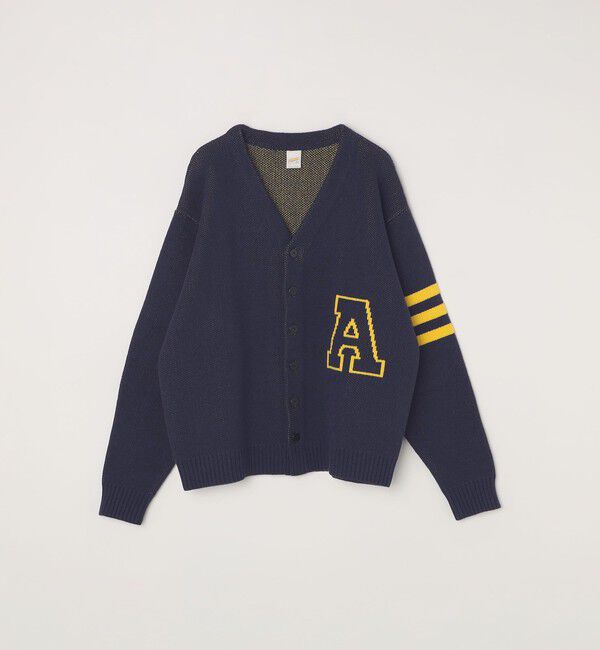 SHIPS any「【SHIPS any別注】sports wear:〈手洗い可能〉レタード ニット カーディガン◇」|カーディガン|