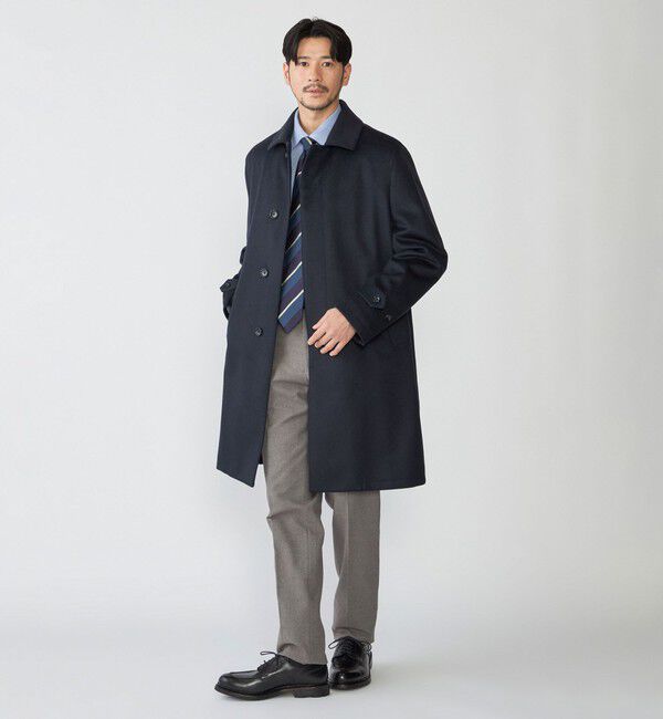 SHIPS「SHIPS: ウール ボンディング コート」|ステンカラーコート|