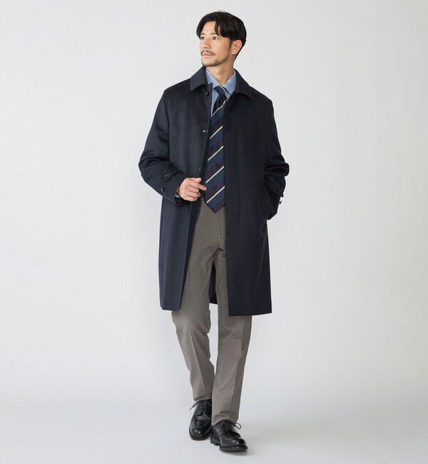 SHIPS「SHIPS: ウール ボンディング コート」|ステンカラーコート|