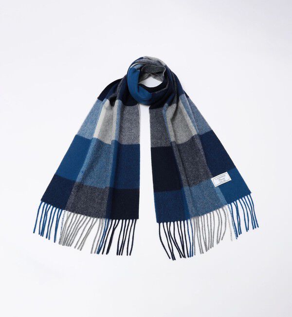 SHIPS Colors 「SHIPS Colors:カシミヤ ミックス ウール マフラー」|マフラー|ブルー