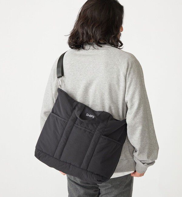 SHIPS「【WEB限定】SHIPS: 中綿 トート ショルダー バッグ」|ショルダー・メッセンジャー|