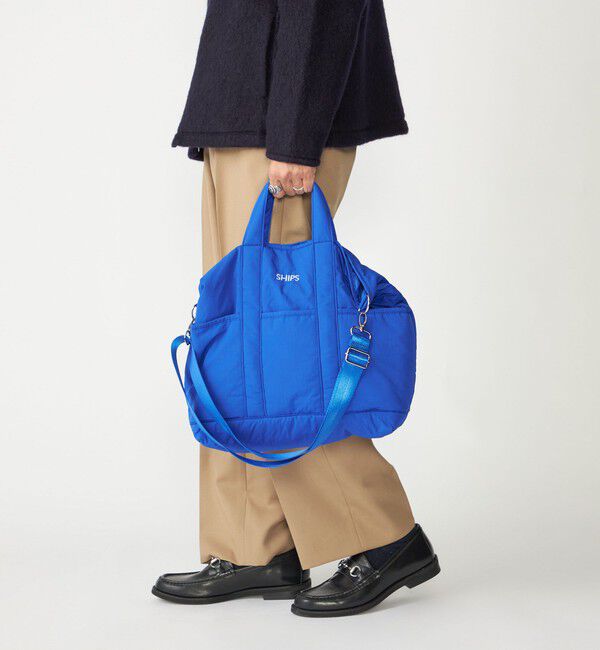 SHIPS「【WEB限定】SHIPS: 中綿 トート ショルダー バッグ」|ショルダー・メッセンジャー|