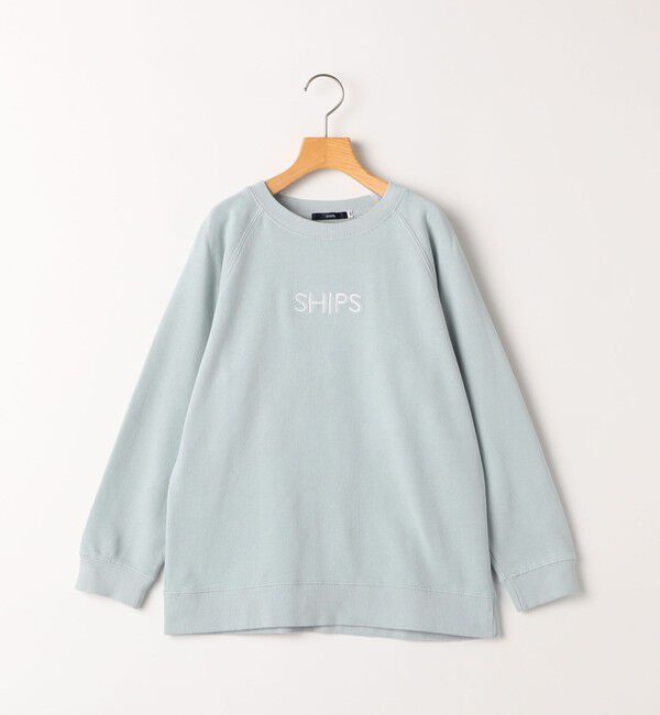 SHIPS KIDS「SHIPS KIDS:140～160cm / 刺繍 ロゴ スウェット」|スウェット・ジャージ|ライトブルー