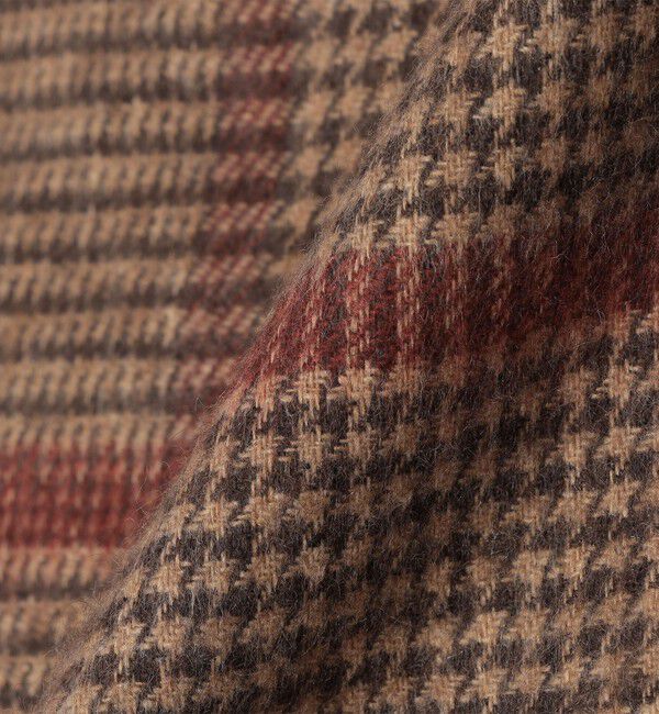 SHIPS「PIACENZA: シルク/ウール グレンチェック マフラー」|マフラー|