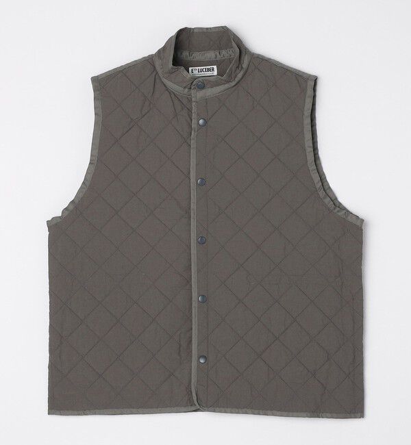 SHIPS「LUCEBER: QUILTING LINER VEST」|ダウンベスト・ベスト|チャコールグレー