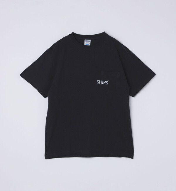 SHIPS「【WEB限定】SHIPS: SHIPSロゴ プリント ポケット Tシャツ」|Tシャツ・カットソー|