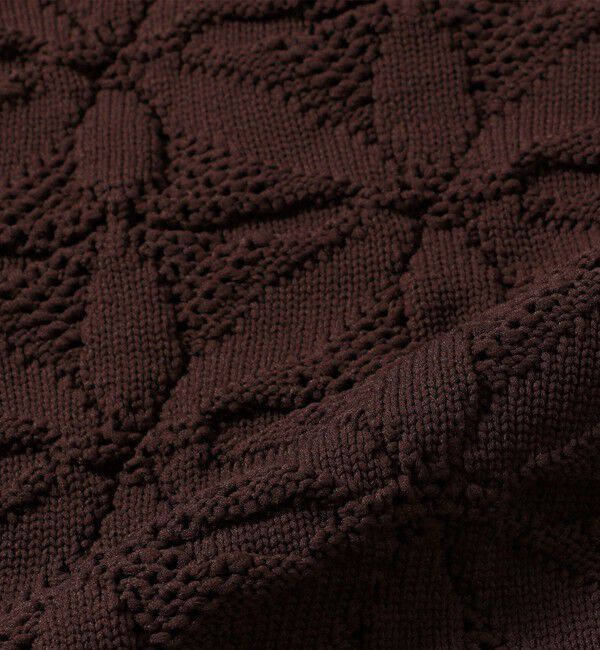 SHIPS for women「《一部予約》【WEB限定】〈洗濯機可能〉2WAY フラワー ジャカード ハーフ ジップ プルオーバー」|ニット・セーター|