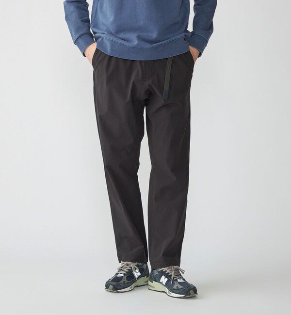 SHIPS「【SHIPS別注】Gramicci:〈接触冷感・撥水・UVカット〉4WAYストレッチ ドライ テーパード NN パンツ」|その他|ブラック