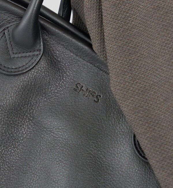 SHIPS「【WEB限定】SHIPS: レザー ショルダー トート バッグ」|トートバッグ|