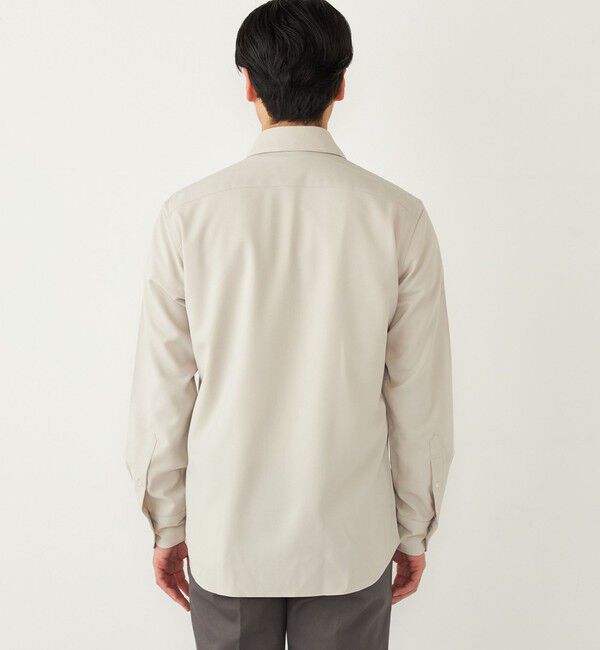 SHIPS Colors 「SHIPS Colors:ノーアイロン ウールライク ワイドカラー シャツ◇」|シャツ・ブラウス|