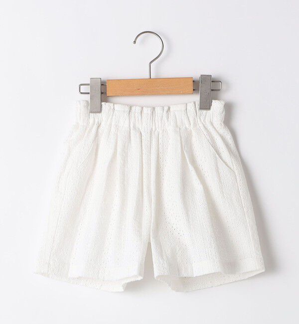 SHIPS KIDS「SHIPS KIDS:140～150cm / レース ショート パンツ」|その他|ホワイト