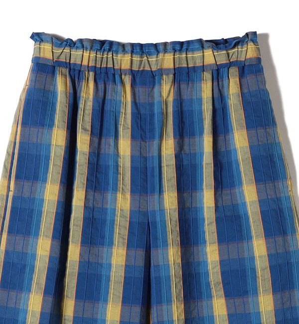 SHIPS for women「〈手洗い可能〉DEVEAUX マドラス チェック ギャザー パンツ」|その他|