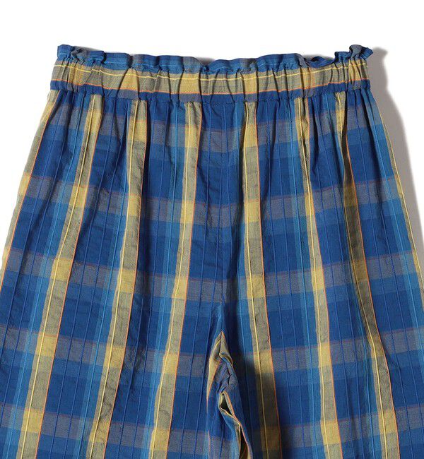 SHIPS for women「〈手洗い可能〉DEVEAUX マドラス チェック ギャザー パンツ」|その他|