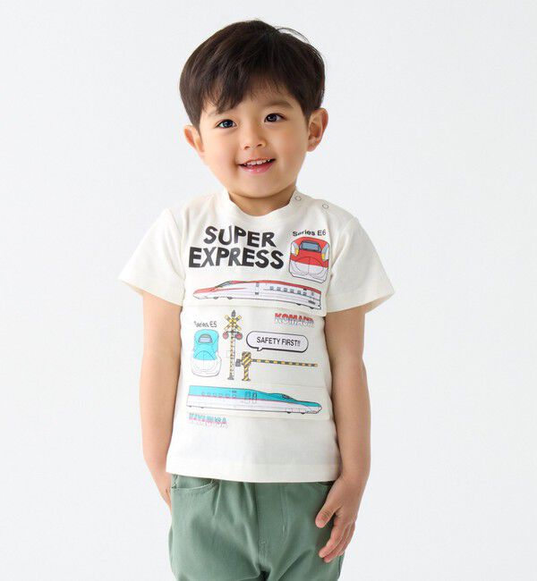 SHIPS Colors 「SHIPS Colors:80～130cm / JR 新幹線 TEE◇」|Tシャツ・カットソー|ライトホワイト