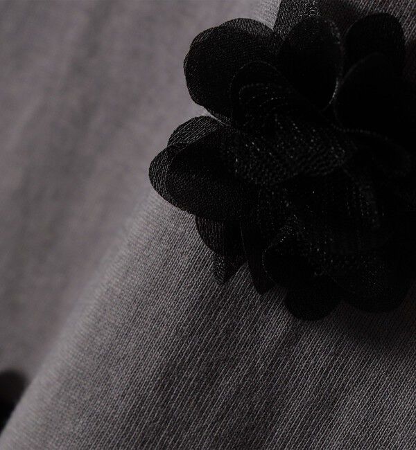 SHIPS for women「【WEB限定】フラワー モチーフ クルーネック TEE」|Tシャツ・カットソー|