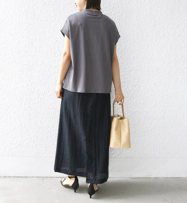 SHIPS for women「【WEB限定】フラワー モチーフ クルーネック TEE」|Tシャツ・カットソー|