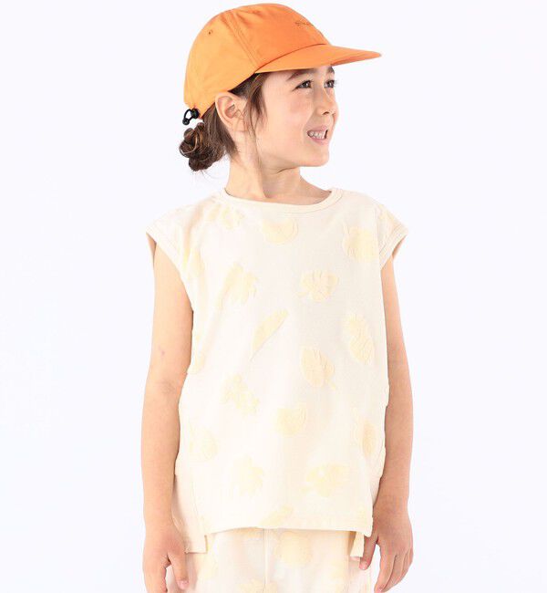 SHIPS KIDS「SHIPS KIDS:100cm～130cm / パイル ジャカード ノースリーブ TEE」|タンクトップ|