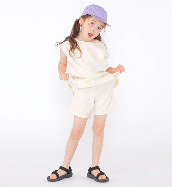SHIPS KIDS「SHIPS KIDS:100cm～130cm / パイル ジャカード ノースリーブ TEE」|タンクトップ|