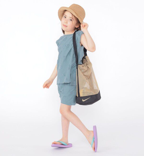 SHIPS KIDS「SHIPS KIDS:100cm～130cm / パイル ジャカード ノースリーブ TEE」|タンクトップ|