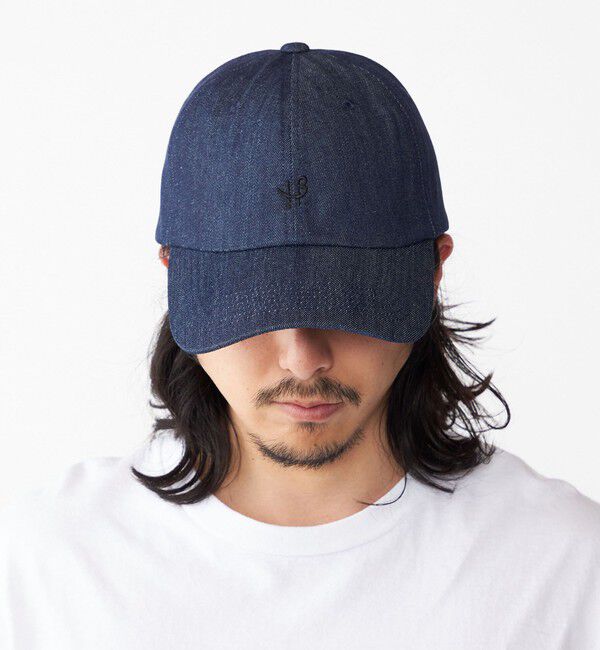SHIPS「【WEB限定】SHIPS: ワンポイント ロゴ エンブロイダリー オーバーフィット デニム キャップ」|キャップ・キャスケット|ネイビー
