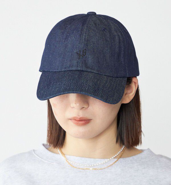 SHIPS「【WEB限定】SHIPS: ワンポイント ロゴ エンブロイダリー オーバーフィット デニム キャップ」|キャップ・キャスケット|
