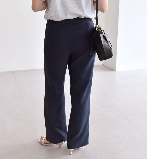 quaranciel「quaranciel:〈洗濯機可能〉リネン ライク スキッパー シャツ ワンピース＆パンツ セットアップ」|ワンピース|