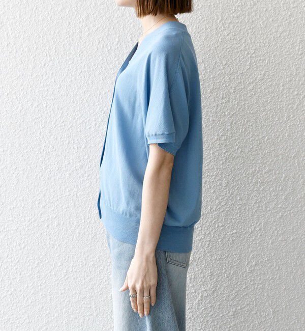 SHIPS any「SHIPS any:〈接触冷感/手洗い可能〉Vネック ドルマン ミディ カーディガン」|カーディガン|