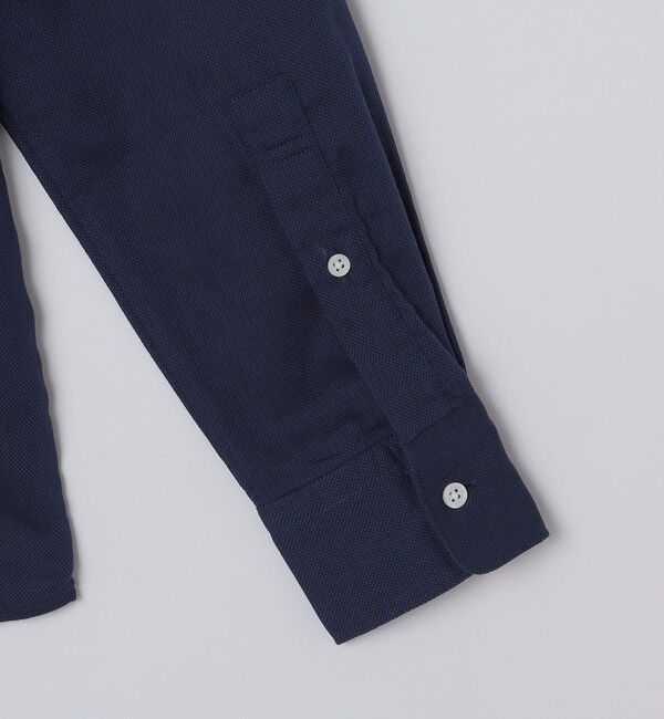 SHIPS「SHIPS: アイスコットン からみ織り セミワイドカラー シャツ」|シャツ・ブラウス|