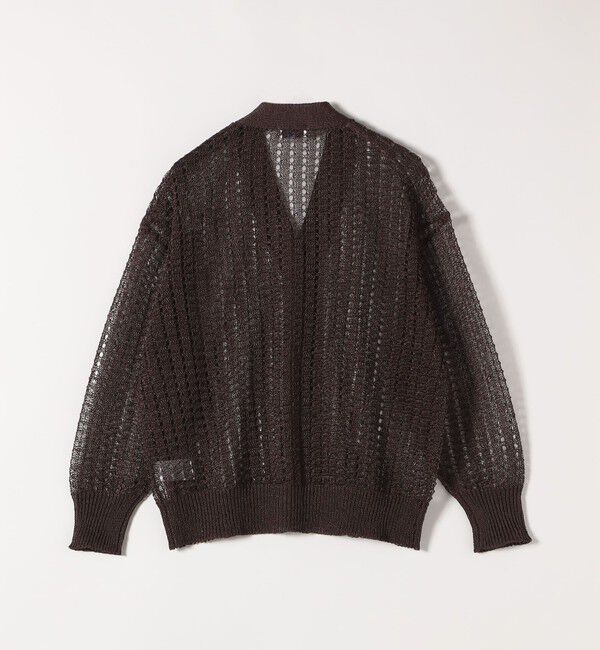 SHIPS any「SHIPS any:〈手洗い可能〉ギマ ワイド Vネック シアー カーディガン」|カーディガン|