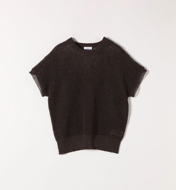 SHIPS any「SHIPS any:〈手洗い可能〉ギマ  ワイド フレンチ シアー ニット プルオーバー」|ニット・セーター|