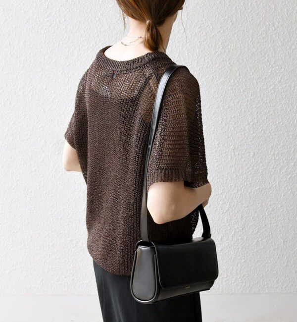 SHIPS any「SHIPS any:〈手洗い可能〉ギマ  ワイド フレンチ シアー ニット プルオーバー」|ニット・セーター|