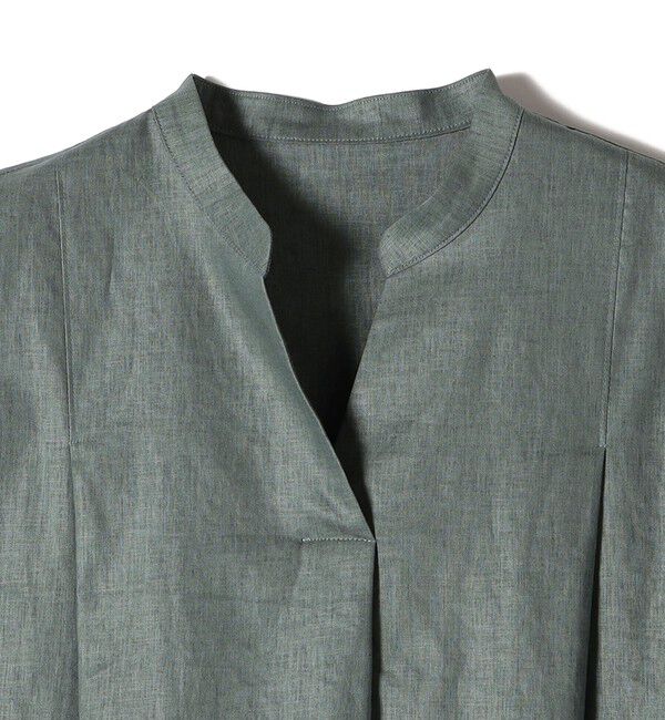 SHIPS for women「《予約》【WEB限定】〈手洗い可能〉リネン レーヨン コーティング ワンピース」|ワンピース|