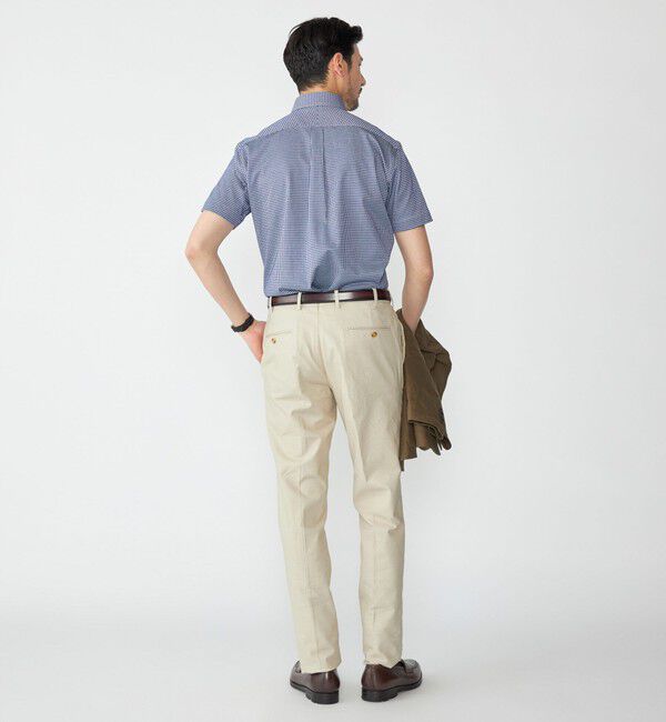 SHIPS「SHIPS: ショートスリーブ ジャージー ギンガムチェック シャツ」|シャツ・ブラウス|