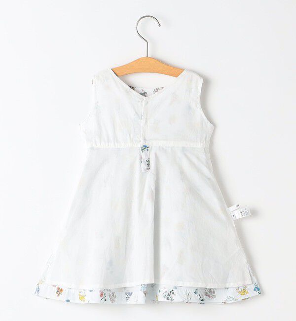 SHIPS KIDS「SHIPS KIDS:80～90cm / フラワー ノースリーブ ワンピース」|ワンピース|