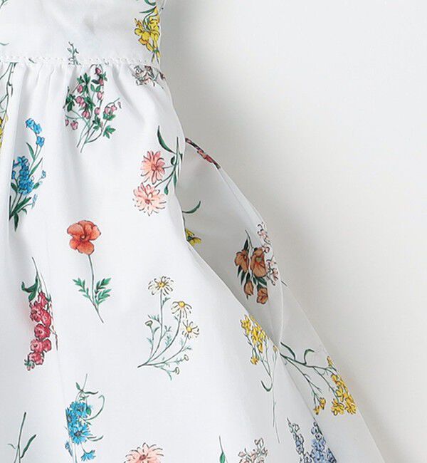 SHIPS KIDS「SHIPS KIDS:80～90cm / フラワー ノースリーブ ワンピース」|ワンピース|