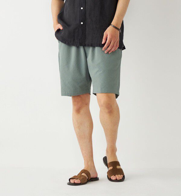 SHIPS Colors 「SHIPS Colors:〈接触冷感・吸水速乾・洗濯機可能〉ライト サッカー イージー ショーツ」|その他|グリーン