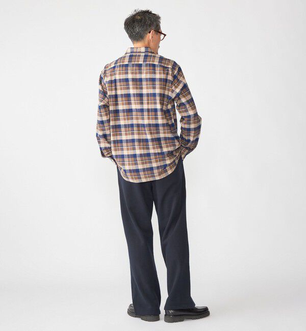 SHIPS「SHIPS: BEZ レギュラーカラー ネル チェック シャツ」|シャツ・ブラウス|